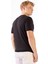 Siyah O Yaka Düz Renk Kısa Kollu Slim Fit Triko Tshirt 5