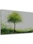 Yeşil Bahar Sulu Boya Görünümlü Dekoratif Ahşap Ev/işyeri/ofis Kare Tablo 3