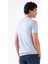 Buz Mavisi O Yaka Düz Renk Kısa Kollu Slim Fit Triko Tshirt 5