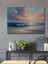 Pastel Gün Batımı Okyanus Yağlı Boya Görünümlü Dekoratif Ahşap Ev/işyeri/ofis Kare Tablo 1