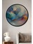 Çerçeve Görünümlü Pastel Rüya Geometrik Modern Sanat Dekoratif Ahşap Ev/işyeri/ofis Yuvarlak Tablo 1