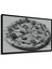 Çerçeve Görünümlü Siyah Beyaz Pizza Kara Kalem Görünümlü Dekoratif Ahşap Ev/işyeri/ofis Kare Tablo 3