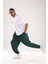 Erkek Yeşil Fitilli Pileli Relax Fit Şalvar Pantolon COC1128 5