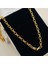 Küp Zincir Kolye Pirinç Gold 45+5cm 4