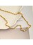 Küp Zincir Kolye Pirinç Gold 45+5cm 5