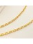 Küp Zincir Kolye Pirinç Gold 45+5cm 6