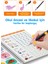 Harfleri ve Sayıları Yazmayı Kolayca Öğreten Kitap | Sihirli Uçan Kalemli Oluklu (Kabartmalı) Kitap 4
