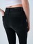 Kadın Skinny Fit Pantolon Yüksek Bel %91 Pamuklu Natalie Modeli Siyah 10