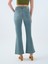 Long Flare Slim Fit Kadın Pantolon 9
