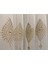 Nivemeshome Sinop 523 V-104 Altın Işlemeli 1/3 Sık Pileli Tül Perde Apm 10