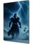 Thor Fırtına Tanrısı Yağlı Boya Görünümlü Dekoratif Ahşap Ev/işyeri/ofis Kare Tablo 2