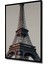 Çerçeve Görünümlü Eyfel Kulesi Minimalist Yağlı Boya Görünümlü Dekoratif Ahşap Ofis Kare Tablo 2