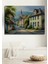 Pastel Renkli Sokak Manzarası Yağlı Boya Görünümlü Dekoratif Ahşap Ev/işyeri/ofis Kare Tablo 1
