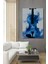 Mavi Rüya Violon Yağlı Boya Görünümlü Dekoratif Ahşap Ev/işyeri/ofis Kare Tablo 1