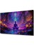 Neon Buda Meditasyon Dekoratif Ahşap Ev/işyeri/ofis Kare Tablo 2