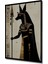 Çerçeve Görünümlü Anubis Tanrı Yağlı Boya Görünümlü Dekoratif Ahşap Ev/işyeri/ofis Kare Tablo 2