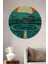 Turkuaz Kolezyum Modern Sanat Dekoratif Ahşap Dekoratif Ev/işyeri/ofis Yuvarlak Tablo 1