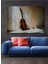 Dekoratif Ahşap Gitar Modern Sanat Yağlı Boya Görünümlü Ev/işyeri/ofis Kare Tablo 1