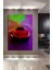 Neon Işıklar Altında Kırmızı Süper Araba Modern Sanat Ev/işyeri/ofis Dekoratif Ahşap Kare Tablo 1