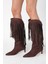Nikki Kahverengi Püsküllü Kadın Çizme 1