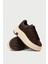 Kadın Hakiki Süet Kahverengi Sneaker - 25361ZKHVC01 3