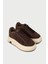 Kadın Hakiki Süet Kahverengi Sneaker - 25361ZKHVC01 4