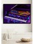 Çerçeve Görünümlü Neon Işıltılı Piyano Modern Sanat Dekoratif Ahşap Ev/işyeri/ofis Kare Tablo 1