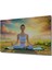 Yoga Yapan Kadın Huzurlu Doğa Manzarası Yağlı Boya Görünümlü Dekoratif Ahşap Ev/işyeri/ofis Tablo 2