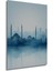 Istanbul Silüeti Sulu Boya Görünümlü Dekoratif Ahşap Ev/işyeri/ofis Kare Tablo 3
