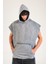 Premium Kapüşonlu Gri Sweat 1