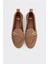 Kahve Deri Kadın Loafer 4