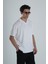 Erkek Beyaz T-Shirt Dokuma Kumaş 3