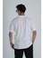 Erkek Beyaz T-Shirt Dokuma Kumaş 4