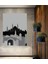 Istanbul Silüeti Modern Sanat Dekoratif Ahşap Ev/işyeri/ofis Kare Tablo 1