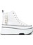 Kadın Beyaz Rugan High Top Sneaker - 25336ZBYZC01 1