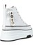 Kadın Beyaz Rugan High Top Sneaker - 25336ZBYZC01 2