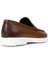 Erkek Hakiki Deri Taba Rengi Loafer Ayakkabı - 01957MTBAE03 2