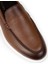 Erkek Hakiki Deri Taba Rengi Loafer Ayakkabı - 01957MTBAE03 5