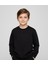 Erkek Çocuk Sweatshirt – Siyah %100 Pamuk 1