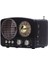 Nostaljik Fm Radyo Bluetooth Hoparlör USB Retro Siyah M-161 Bt 1