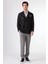 Siyah Kruvaze Slim Fit Erkek Ceket 2