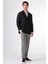 Siyah Kruvaze Slim Fit Erkek Ceket 5