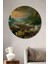 Fil Dişli Yağlı Boya Görünümlü Savaş Alanı Ev/işyeri/ofis Dekoratif Ahşap Yuvarlak Tablo 1