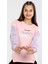 Kız Çocuk Sing Done Yazılı Renk Bloklu Iki Iplik Şardonlu Sweatshirt 1
