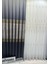 Nivemeshome Likya FT632120 V-2501 Lacivert-Gold 1/3 Sık Pileli Fon Perde Apm 1