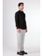 Siyah Düz Renk Slim Fit Uzun Kol Erkek Gömlek 2
