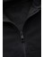 Erkek Çocuk Basic Düz Kapüşonlu Fermuarlı Sweatshirt 4