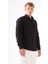 Siyah Erkek Slim Fit Gofre Desenli Brent Yaka Uzun Kol Gömlek - 104815 9