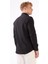 Siyah Erkek Slim Fit Gofre Desenli Brent Yaka Uzun Kol Gömlek - 104815 10