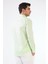 Açık Yeşil Erkek Slim Fit Düz Brent Düğmeli Yaka Uzun Kol Gömlek 3